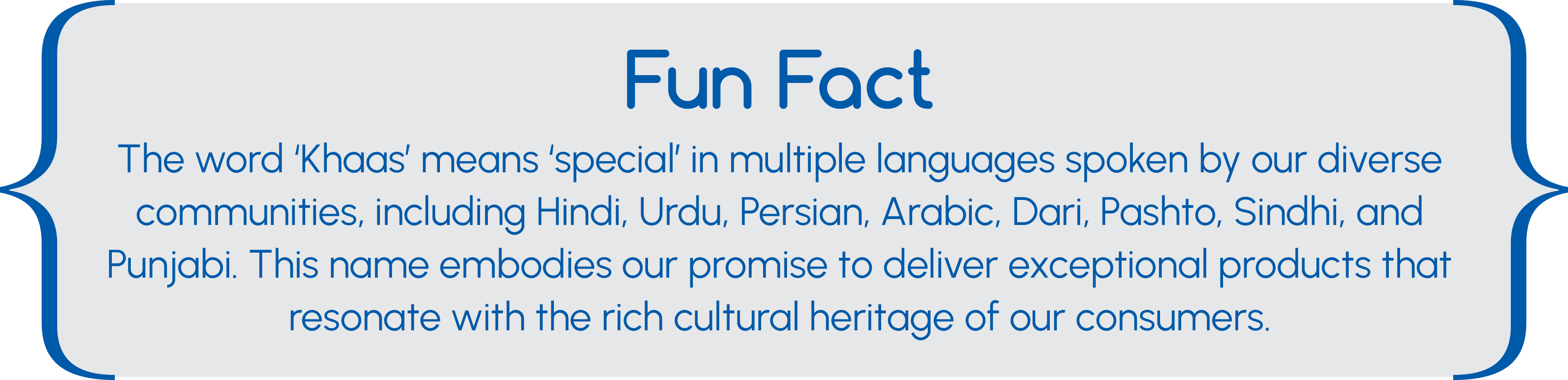 Image of a snippet of ‘Fun Fact’ . Image of a snippet of ‘Fun Fact’ about the meaning and origins of the word Khaas.